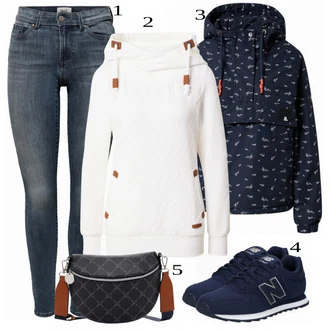 Outfit sa Crna Tenisica New Balance "Tvoj otmjeni outfit"