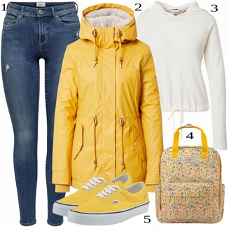 Outfit sa Žuta Traper Jakna Ragwear "Tvoj otmjeni outfit"