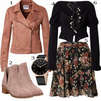 outfit mit Bež Škorenj Steve Madden "1"