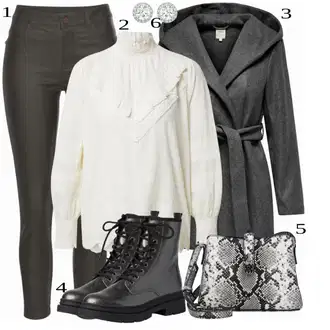 outfit mit Črna/Siva Škorenj Tamaris "1"