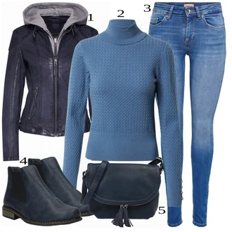 outfit mit Črna Škorenj Rieker "1"