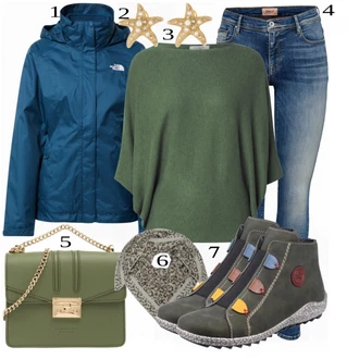 Outfit s The North Face "Praktický vzhled"