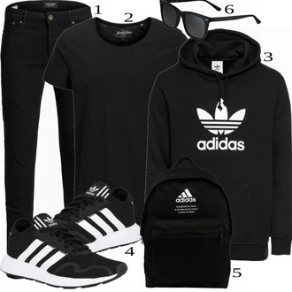 outfit mit Črna Torba Adidas Performance "Priložnostna oblačila"