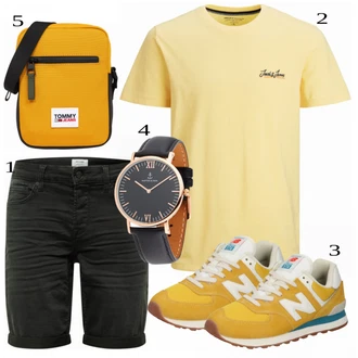 outfit mit Rumena Čevlj Superga New Balance "Priložnostna oblačila"