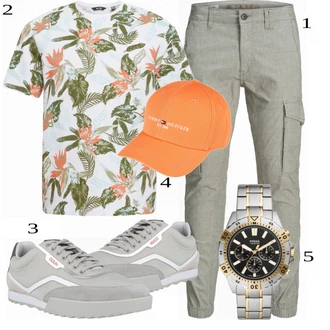 outfit mit Oranžna Klobuček Tommy Hilfiger "Priložnostna oblačila"