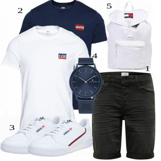 outfit mit Črna Majica "Priložnostna oblačila"