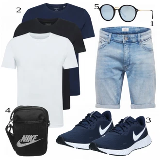 Poletne Outfiti mit Črna Superga Nike "Priložnostna oblačila"