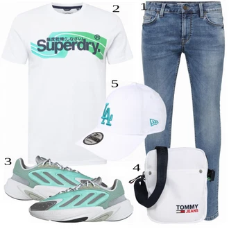 outfit mit Srajca Superdry "Priložnostna oblačila"