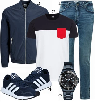 outfit mit Črna Ura Lacoste "Priložnostna oblačila"