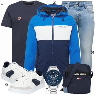 outfit mit Siva Superga Jack & Jones "Priložnostna oblačila"