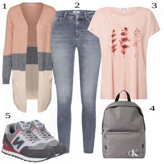 Outfit sa Siva Tenisica New Balance "Stilski Outfit u jesenjim bojama"