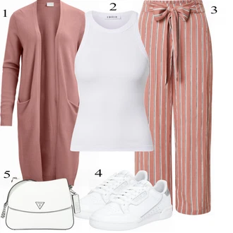 outfit mit Bela Čevlj Superga Adidas Originals "Tvoj udobni outfit"