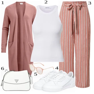 outfit mit Bela Čevlj Superga Adidas Originals "Tvoj udobni outfit"