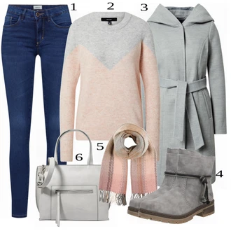 Outfity na zimu s Šedá Tom Tailor Denim "Cool Winter Outfit"