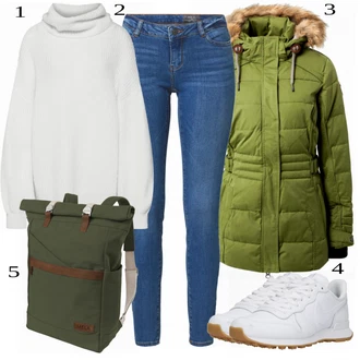 Outfit s Pastelové barvy Sport Běžecká bota Nike Sportswear "Cool Winter Outfit"