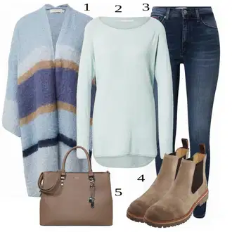 Outfit s Hnědá Kozačka Camel Active "Cool Winter Outfit"