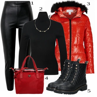 outfit mit Črna/Modra Gina Tricot "Kul dežurni outfit"