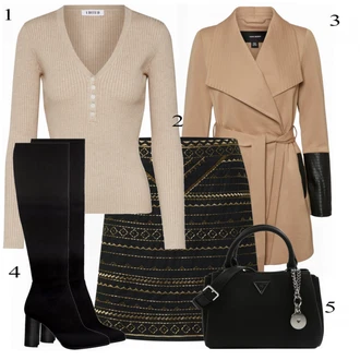 outfit mit Rjava/Bež Plašč VERO MODA "Kul dežurni outfit"