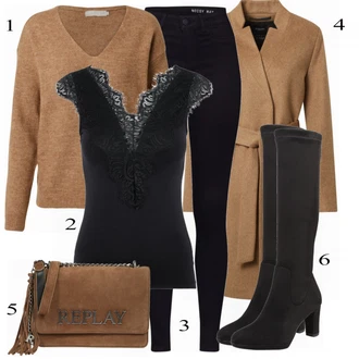 outfit mit Zelena Torba za čez ramo Replay "Kul dežurni outfit"