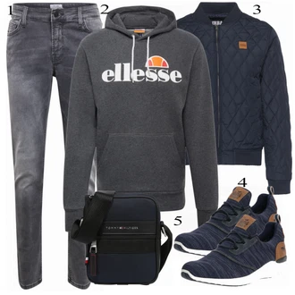 outfit mit Modra Športni nahrbtnik Tommy Hilfiger "Kul obleka"