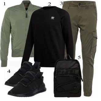 outfit mit Siva Alpha Industries "Kul oblačila"