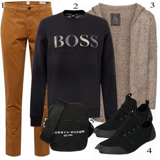 outfit mit Modra Športni nahrbtnik Tommy Hilfiger "Kul oblačila"