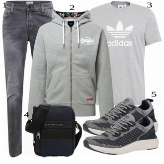 outfit mit Siva Hlače "A"