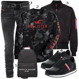 Modra Tommy Hilfiger Superga outfiti za dame image