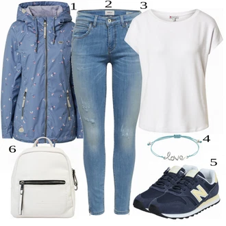 Outfit s Modrá Teniska New Balance "Cool pro volný čas"