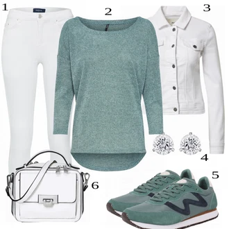 Outfit s Šedá Teniska WODEN "Cool pro volný čas"