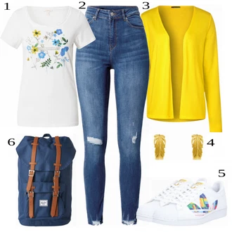 Outfit s Žlutá Street One "Cool pro volný čas"