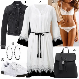 outfit mit Črna Denim Jakna LTB "Tvoj cool outfit"