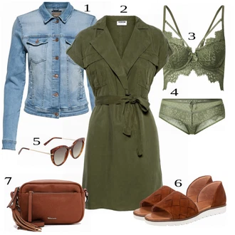 outfit mit Modra/Turkizna Denim Jakna Only "Oblačila za ulico"