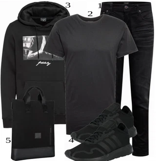 outfit mit Črna Čevlj Superga Adidas Originals "Priložnostna oblačila"