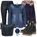 Kombinovat Džínsové Blůzy image