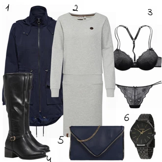 Outfit s Černá/Hnědá/Béžová/Růžová Průhledná kalhotka/Tanga/Tanga/Brazilské Kalhotky/Průsvitná kalhotka MELROSE "Dressnaketano"