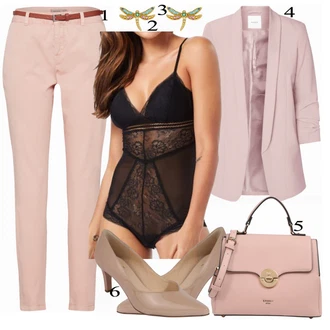 Outfit s Bota Na Podpatku Högl "Dune London Handbag"