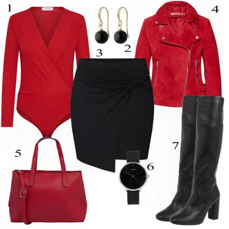 Ležérní outfity s Červená Obchodní Taška/Taška/Taška Přes Rameno/Kancelářská Taška/Brašna/Shopper taška/Sportovní Taška Přes Rameno Tom Tailor "Edited Rock"