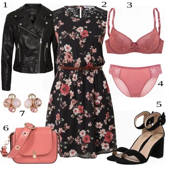 Lehké Outfit s Růžová/Červená Skater šaty/Pouzdrové Šaty/Šaty Do Áčka/Šaty Bez Rukávů/Šaty Fit & Flare/Letní Šaty/Šaty S Potiskem/Ležérní Šaty About You "Unikátní Ležérní Outfit"