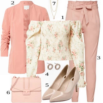 outfit mit Bež VERO MODA "Tvoj cool outfit"