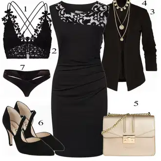Outfit sa Crna Gaćice Free People "Tvoj otmjeni outfit"