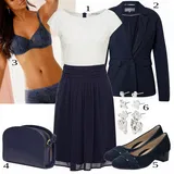 Šaty ze Šifónu s Výstřihem na Ramena Outfity image