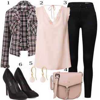 Outfit s Modrá Bota Na Podpatku VERO MODA "Elegantní Vzhled"