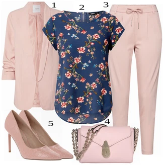 Outfity pro práci s Růžová Jogger Kalhoty/Mrkvová Kalhoty/Ležérní Kalhoty/Navlékací Kalhoty/Žerzejová Kalhoty/Teplák/Mušelínové kalhoty/Sportovní kalhoty střední délky Only "Elegantní Vzhled"