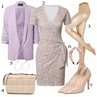 Outfit sa Bež Obuća Högl "Elegantan Izgled"