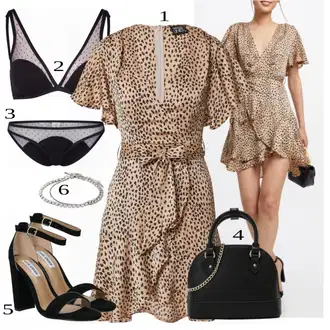 Outfit sa Crna Gaćice Underprotection "Tvoj otmjeni outfit"