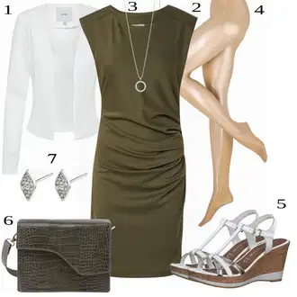 Krátké Velikosti Outfit s Bílá/Krémová Krátké Sako/Smokingové sako/Pletený Sako/Teplákový blejzr/Kožená Pánská Bund/Blejzrové Bund/Elegantní Sako/Blůzové Sako/Kožená bunda pro muže/Neformální Sako Ichi "Vkusný business outfit"