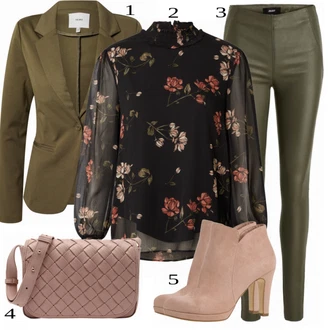 outfit mit Zelena/Črna Hlače Object "1"