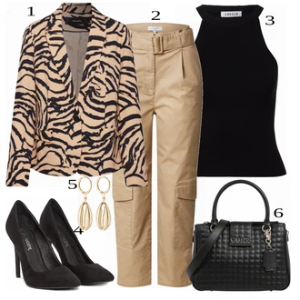 Outfit sa Plava Salonka & Visoki Pet VERO MODA "Elegantan Outfit za jesen"