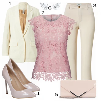 Outfit sa Bijela/Siva Drykorn "Elegantan Outfit za jesen"